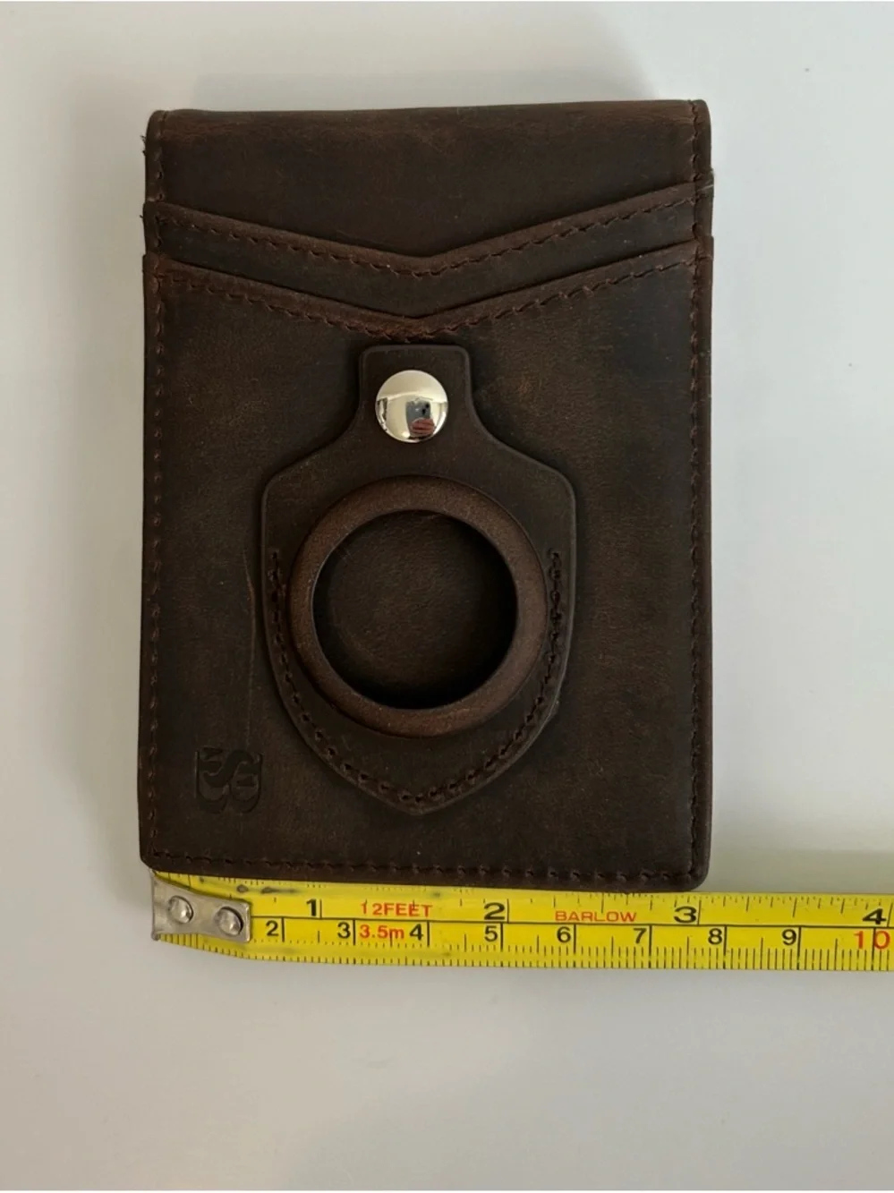 Serman Brands Transformer AirTag Wallet in Texas Brown RFID-blocking- Never Used